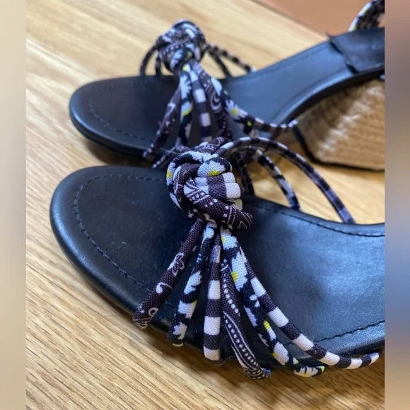 Too cute 😍Schulz espadrilles open toe heels size US 7.5 EUC - Picture 12 of 15